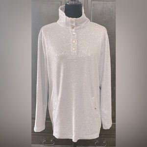 NTouch gray sweatshirt w/splash of silver - size Large